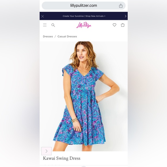 Lilly Pulitzer Shells and Bella Kawai Swing Dress XL - Picture 1 of 5